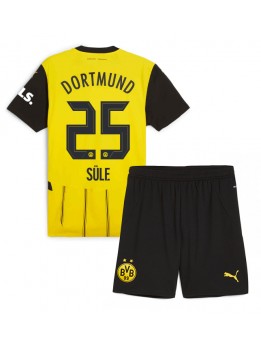 Otroški Nogometna dresi replika Borussia Dortmund Niklas Sule #25 Domači 2024-25 Kratek rokav (+ hlače)